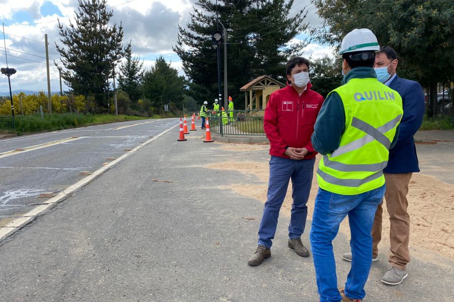 Un 35% de avance presenta la pavimentación de la ruta costera en Trehuaco