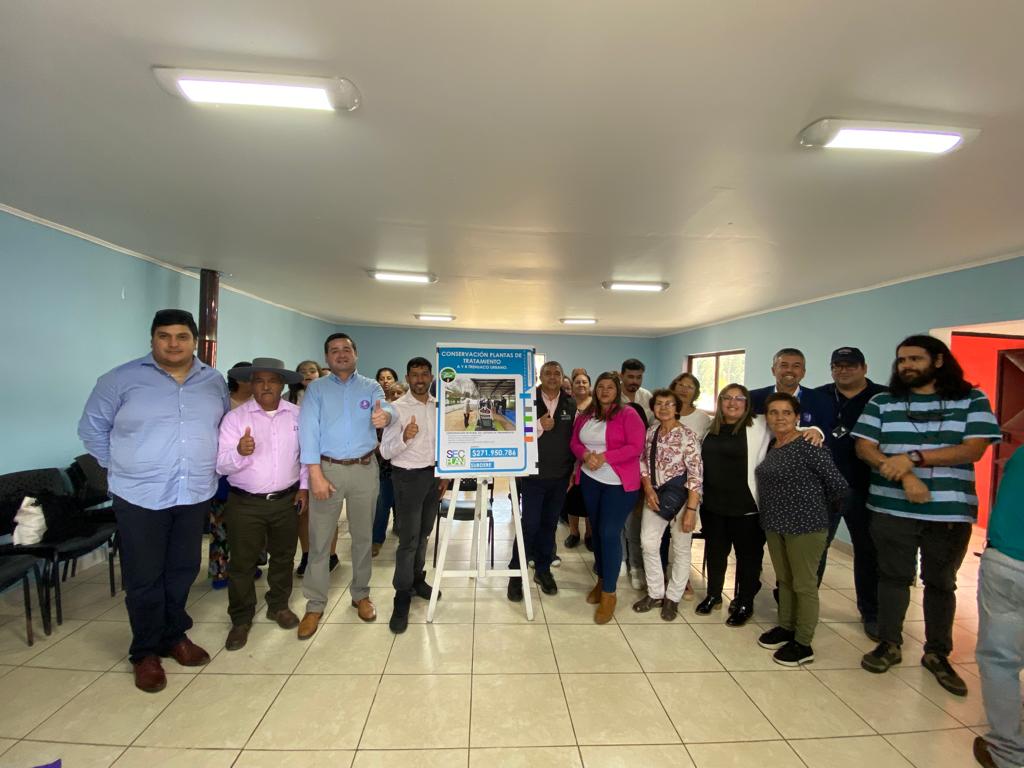 <strong>Delegado de Itata gestionó mejoramiento de Planta de Aguas servidas en Trehuaco</strong>