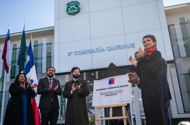 Presidente de la República, Gabriel Boric Font, encabeza inauguración de la 5ta Comisaría de Quirihue